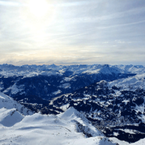 Skifahren bei Kaiserwetter in Lenzerheide